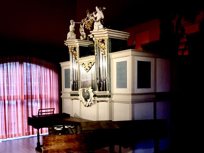 Die Silbermann-Orgel im Musikinstrumentenmuseum der Universität Leipzig im GRASSI