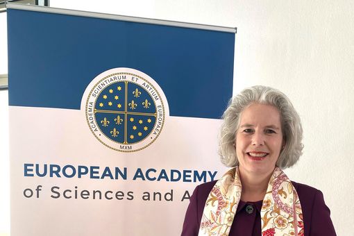 Rector Professor Eva Inés Obergfell at the European Academy of Sciences and Arts (EASA) in Salzburg. Photo: private