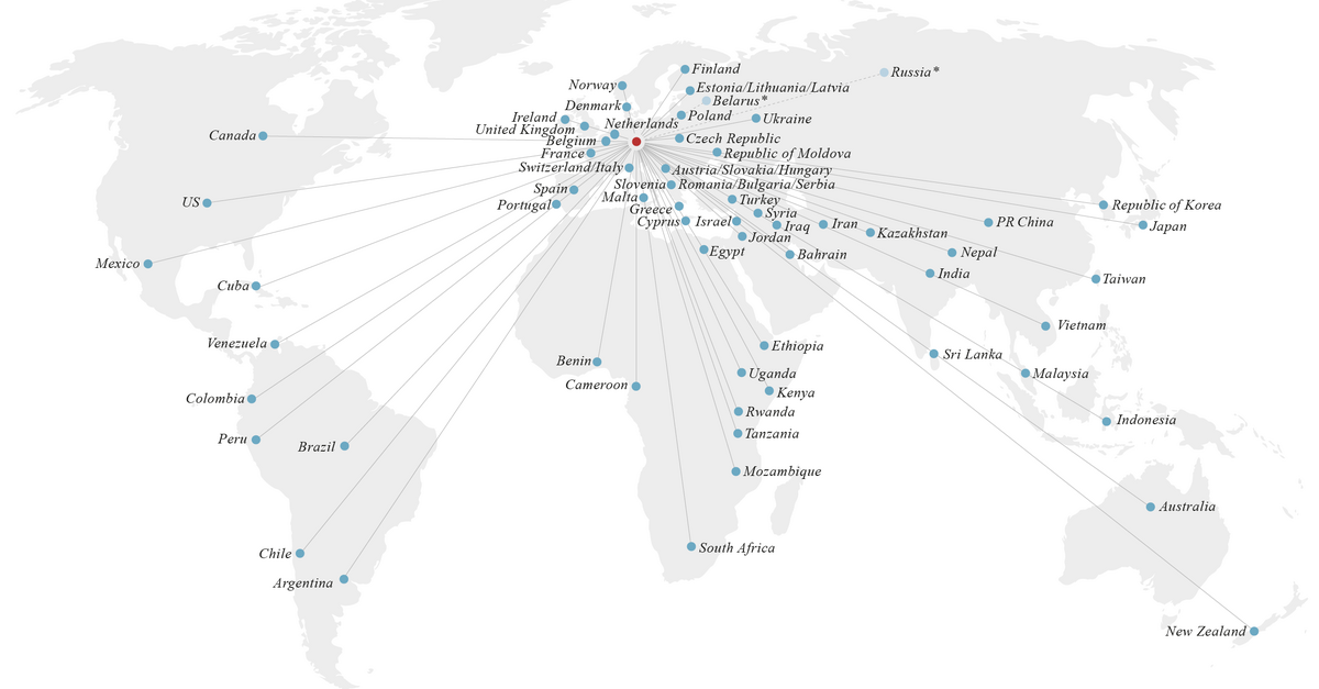 enlarge the image: partnerships with higher education institutions all over the world