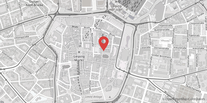 the map shows the following location: Centre for French Studies, Nikolaistraße 10, 04109 Leipzig