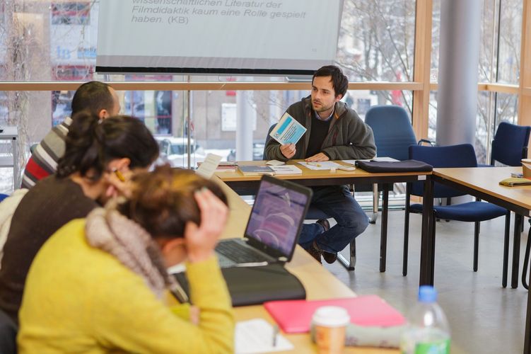 Students sit together in the seminar