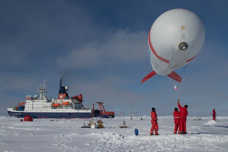 BELUGA-Vorgängermodell in der Arktis während der Expedition PS 106.1 im Rahmen des Sonderforschungsbereiches "Arctic Climate Change" (AC)³ im Jahr 2017.