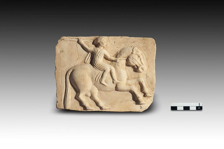 Reliefvorlage eines Reitersoldaten der hellenistischen Zeit