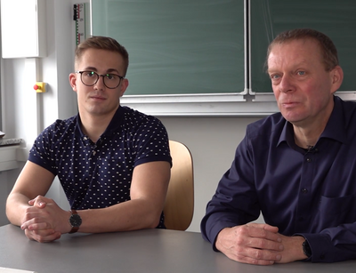 Projektmitarbeiter Andreas Kaps (links) und Projektleiter PD Dr. Frank Stallmach