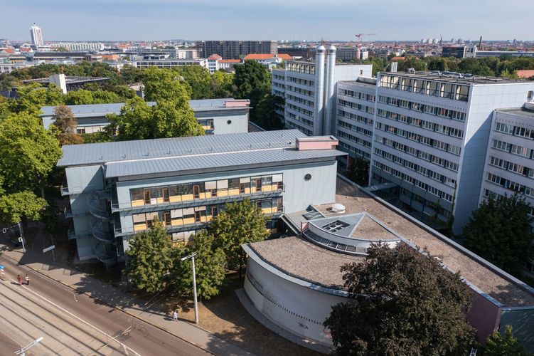 Luftbild Fakultät für Chemie und Mineralogie, Foto: Christian Hüller