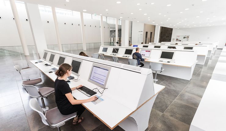 Der Computerpool im Neuen Augusteum (Foto: Christian Hüller)