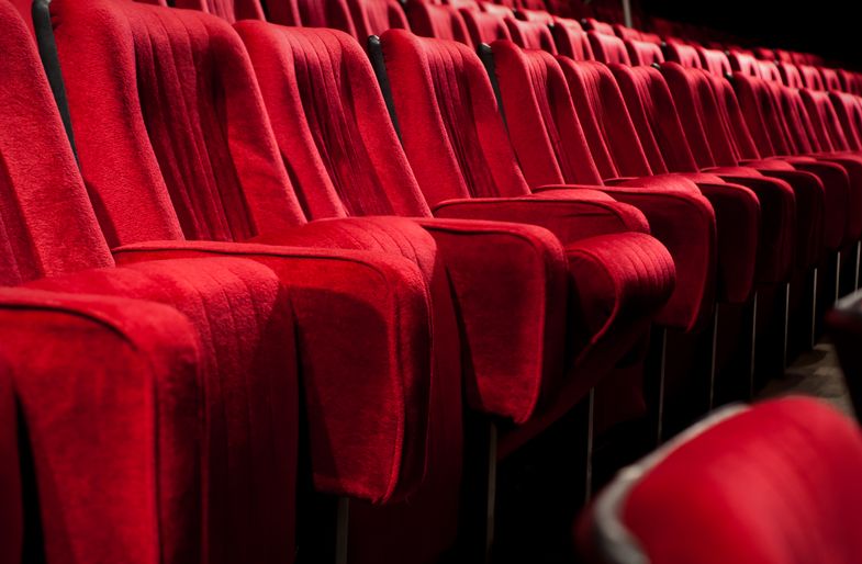 Zu sehen sind leere Stuhlreihen eines Theaters.