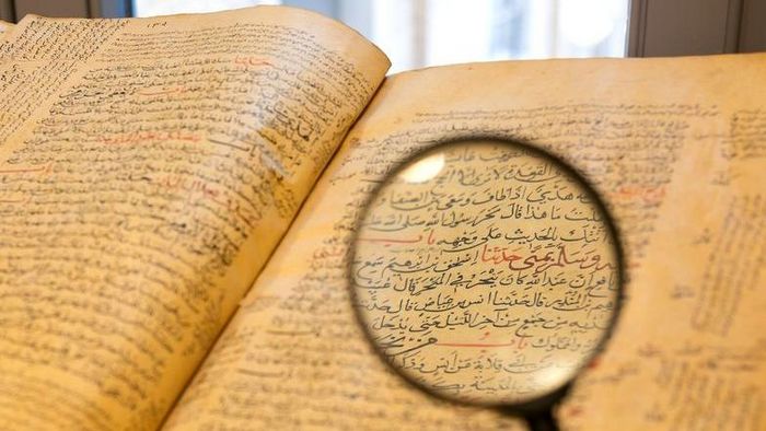 Arabische Handschrift in der Sondersammlung der Bibliotheca Albertina. Foto: Universität Leipzig/Swen Reichhold
