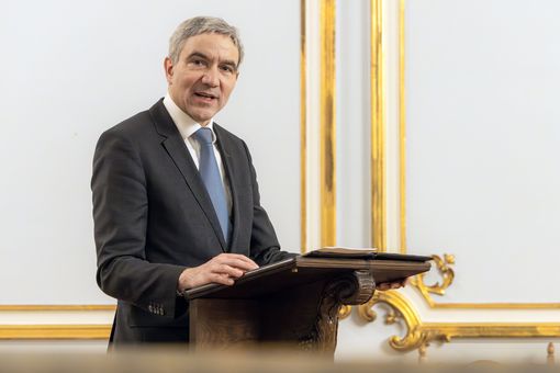 Prof. Harbarth bei seiner Rede im Alten Senatssaal.