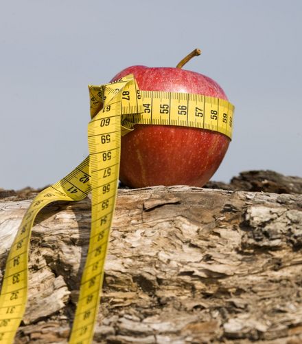 Die "Apfel-Körperform" deutet bei Menschen auf eine ungesunde Ernährung hin.