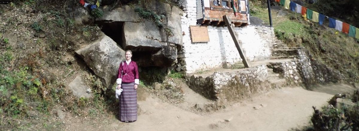enlarge the image: Dagmar Schwerk in Bhutan