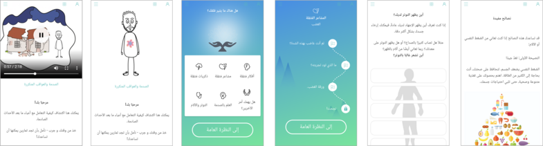 The app is available in German and Arabic. Picture: Screenshot