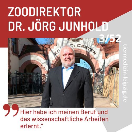 Auf dem Bild ist Zoodirektor und Aumnus Jörg Junhold zu sehen.