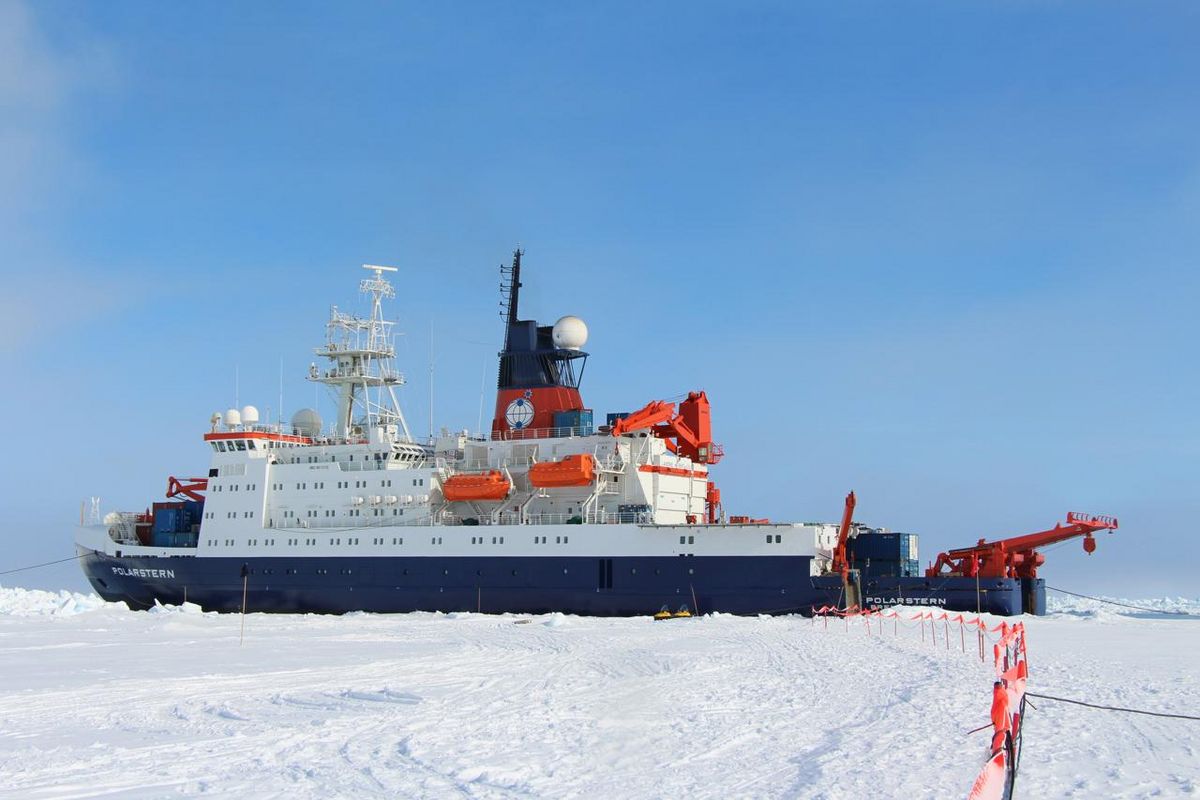 Arktisexpedition mit einem Forschungsschiff in 2017