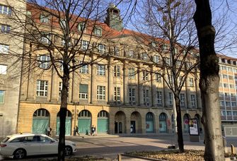 Außenansicht des Gebäudes in der Goehtestraße 3-5 in Leipzig