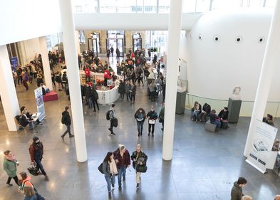 Tag der offenen Tür 2018: voller Campus am Augustusplatz.