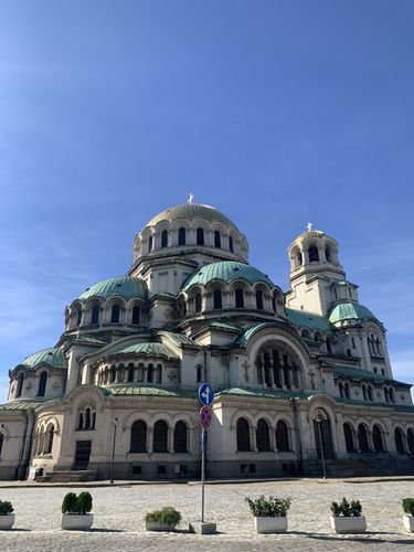 Die Kathedrale von seitlich-vorne fotografiert.