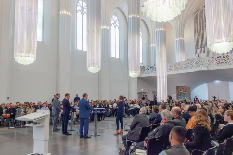 Über 300 Gäste feierten im Paulinum der Universität Leipzig das 10-jährige Bestehen von iDiv