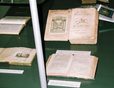 Bücher von Georg Philipp Friedrich von Hardenberg aus der Sondersammlung der Universitätsbibliothek