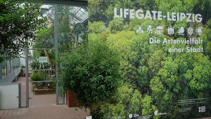 Banner in der LifeGate Leipzig Ausstellung