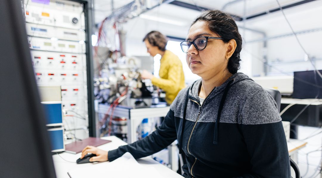 Optimising parameters (Photo: Christian Hüller / Leipzig University, RTG 2721)