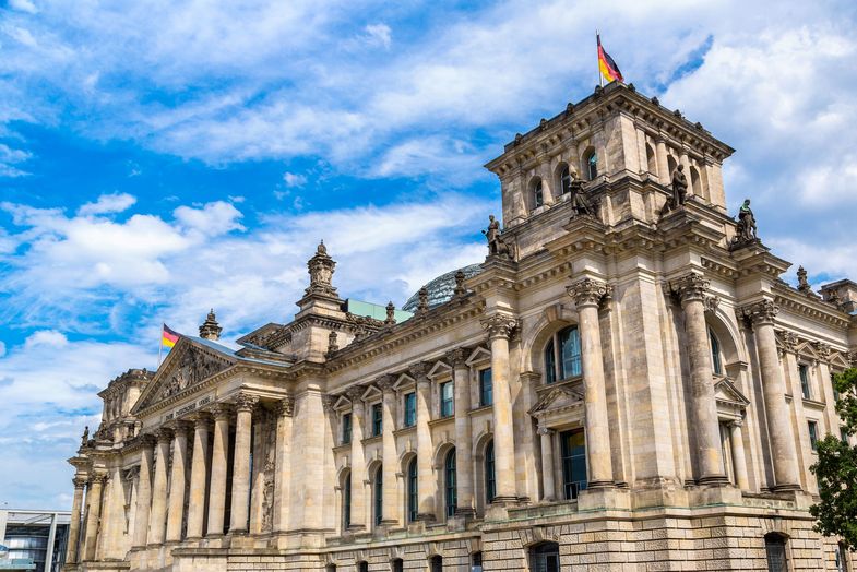 Zu sehen ist das Reichstagsgebäude in Berlin.