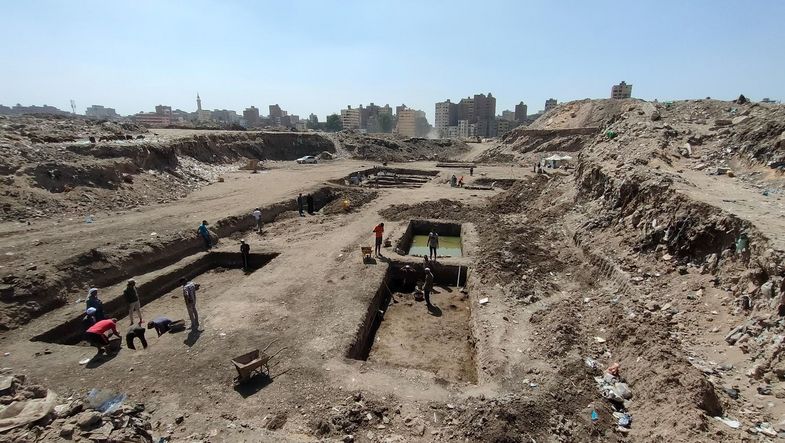 Nectanebo temple excavation site