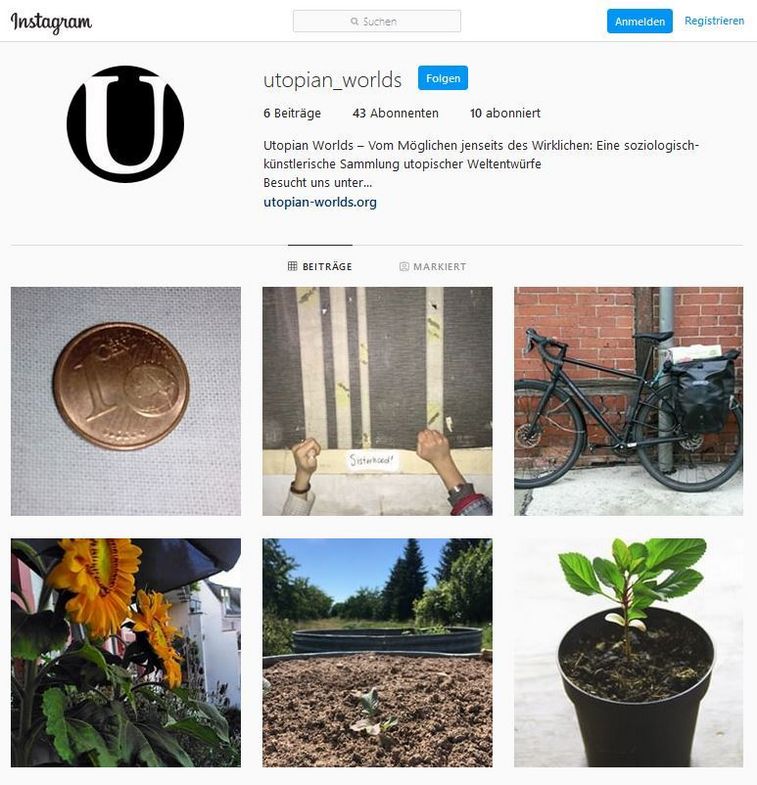 Das Projekt "Utopian Worlds" läuft auch bei Instagram.
