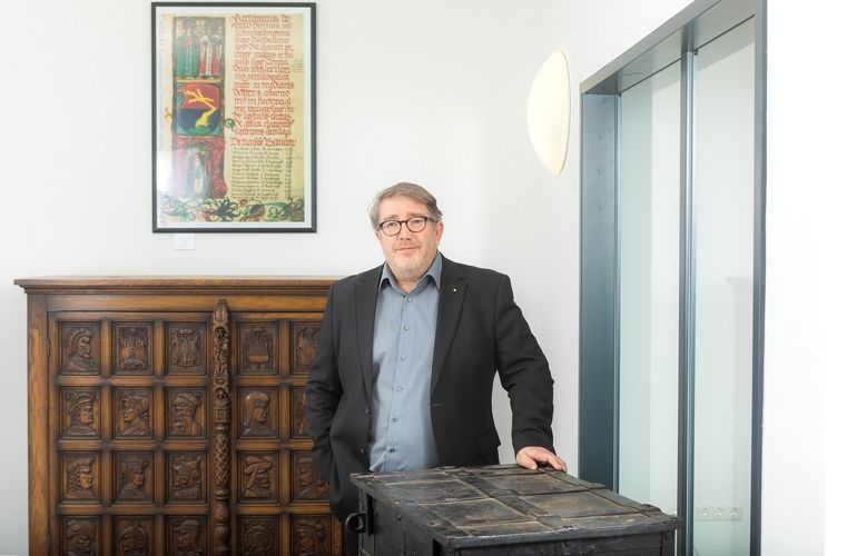 Dr. Jens Blecher, Leiter des Archivs der Universität Leipzig