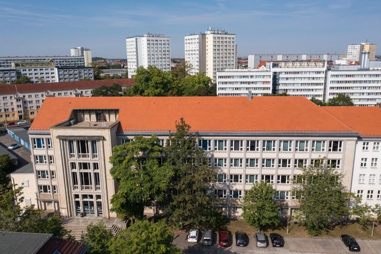 Aerial view of the Faculty of Physics and Earth Sciences
