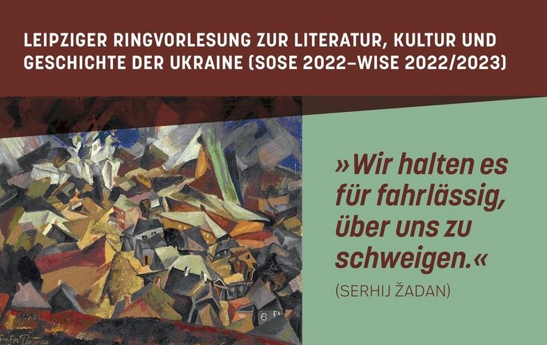 Das Plakat zur Ringvorlesung beinhaltet auch das Bild des jüdischen Malers Issachar Ber Ryback (1897–1935).