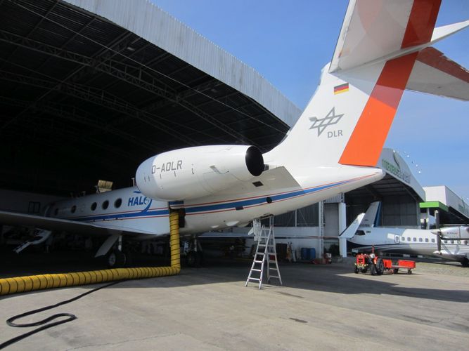 Das moderne Höhen-Forschungsflugzeug HALO