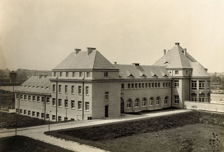 Veterinär-Physiologisches-Institut: Ansicht des Gebäudes der Forschungsabteilung, um 1925.