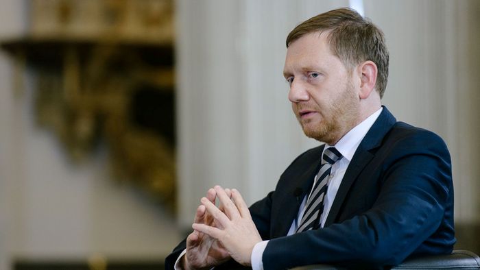 Ministerpräsident Michael Kretschmer im Paulinum
