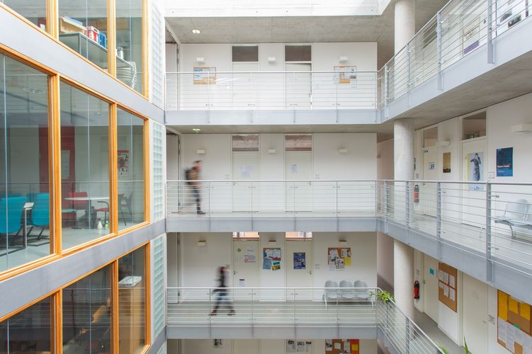 Floor view inside the Humanities Centre