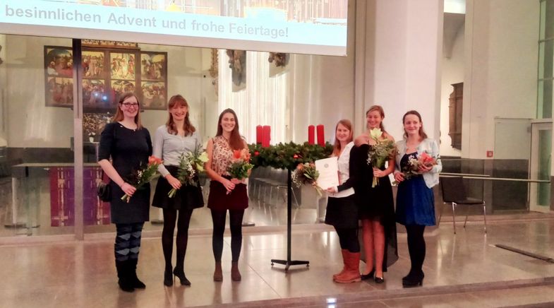 Im Rahmen der Festveranstaltung zum 610. Universitätsgründungstag am Dies academicus wurde der 1. Transferpreis für Studierende dem Organisationsteam des VetDay übergeben. Foto: Prof. Dr. Mülling