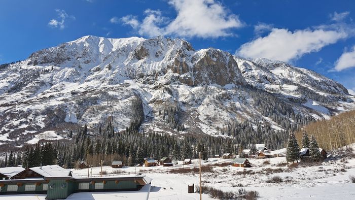 Bergpanorama im Winter