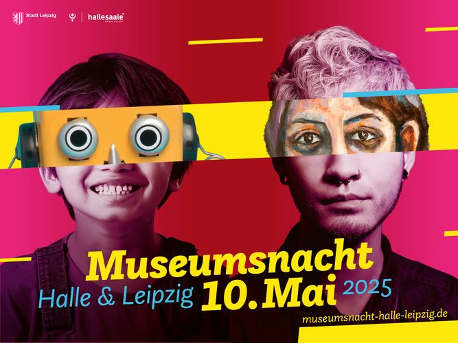 Plakat der Museumsnacht Halle-Leipzig