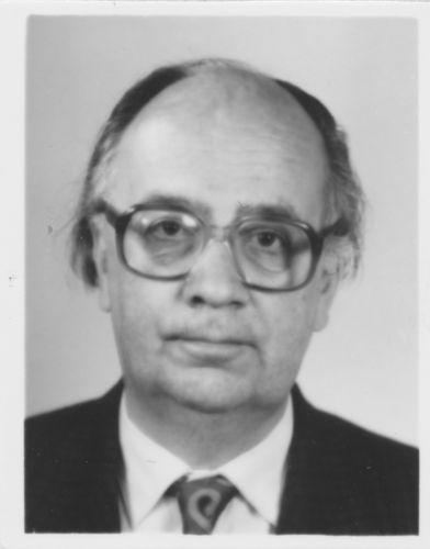 Ernst-Heinz Amberg, Foto: Universitätsarchiv: Ein älterer Herr mit Brille.