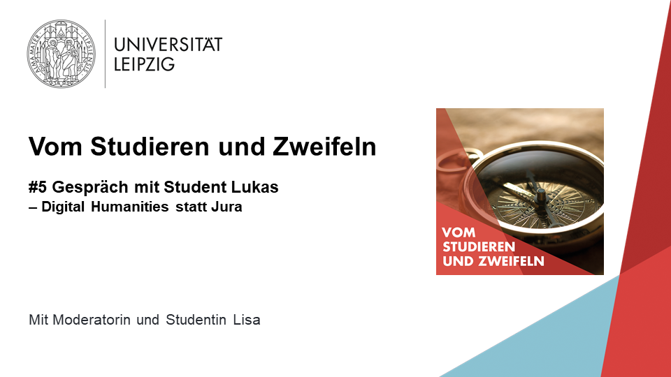 Vorschaubild für Medienplayer zum Podcast "Vom Studieren und Zweifeln" - Folge 5: "Gespräch mit Student Lukas - Digital Humanities statt Jura"