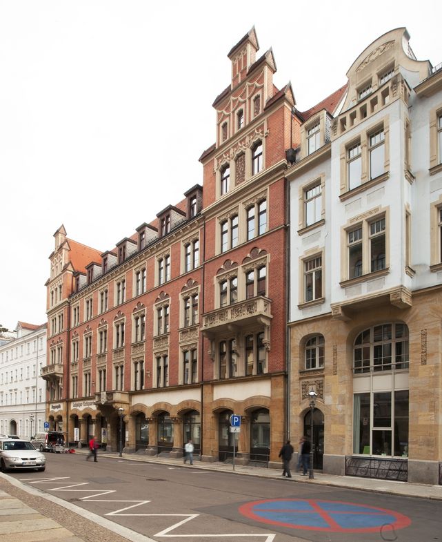 Blick auf das Gebäude des Institutsfür Theaterwissenschaft in der Ritterstraße.