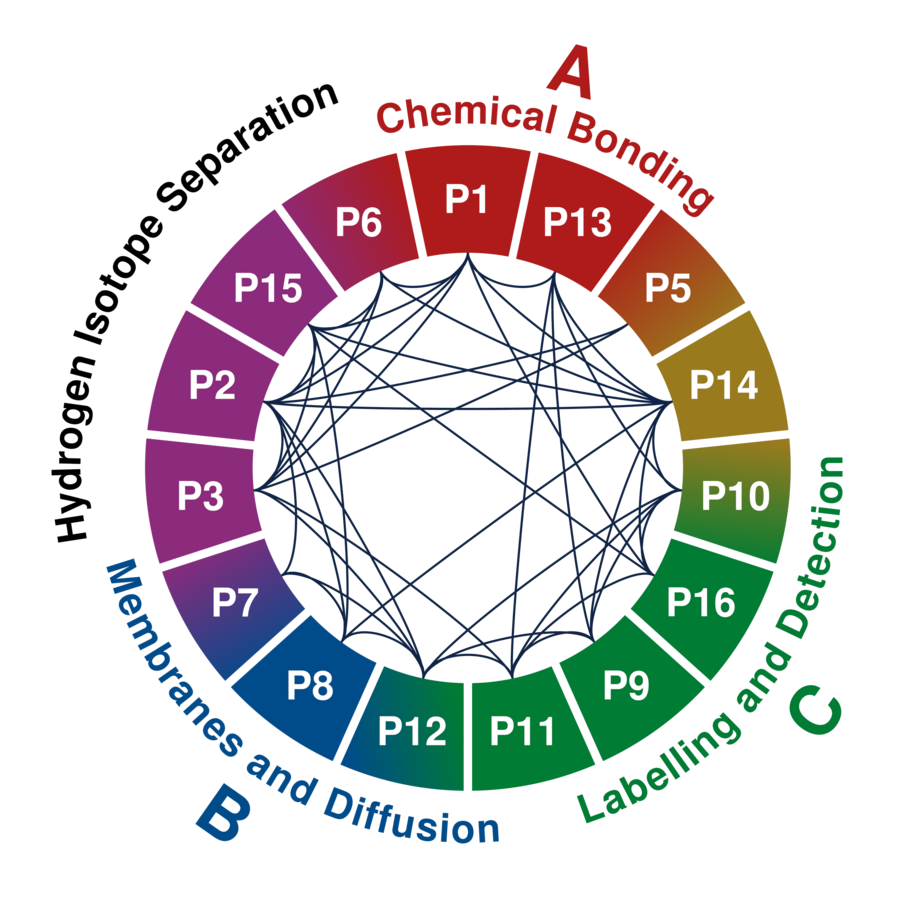 enlarge the image: Pie chart showing ¹²³H’s research projects