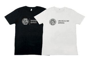 Leipzig University T-shirts in black and white