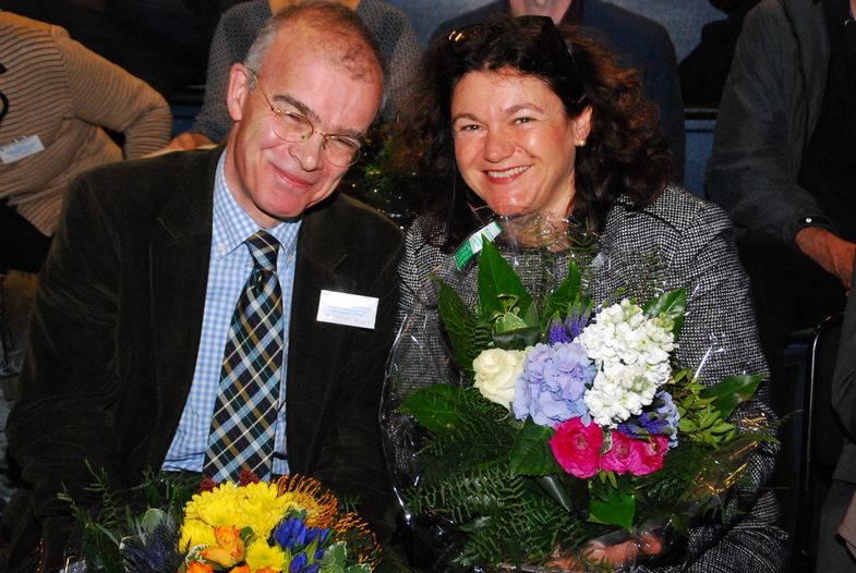 Bei der DGSP-Preisvergabe: die Professoren Riedel-Heller (re.) und Becker