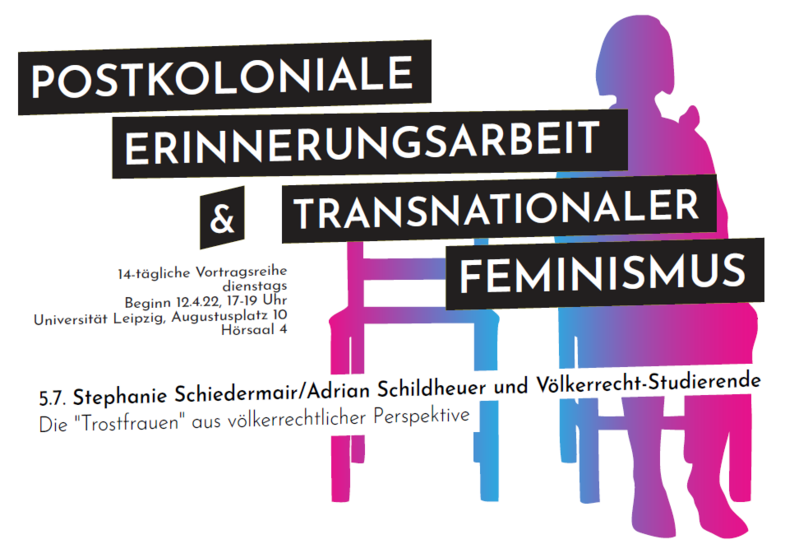#7 Postkoloniale Erinnerungsarbeit und transnationaler Feminismus Grafik: Japanologie Leipzig