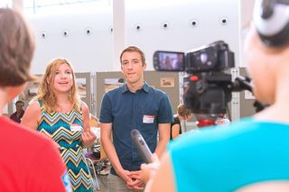 Hochschultv interview during alumni meeting