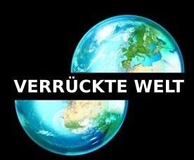 Auf dem Bild ist das Buchcover Sebastian Raupach "Verrückte Welt"