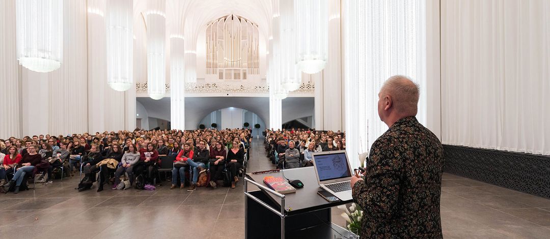 Vortrag zum Dies academicus 2017 im Paulinum, Foto: Christian Hüller