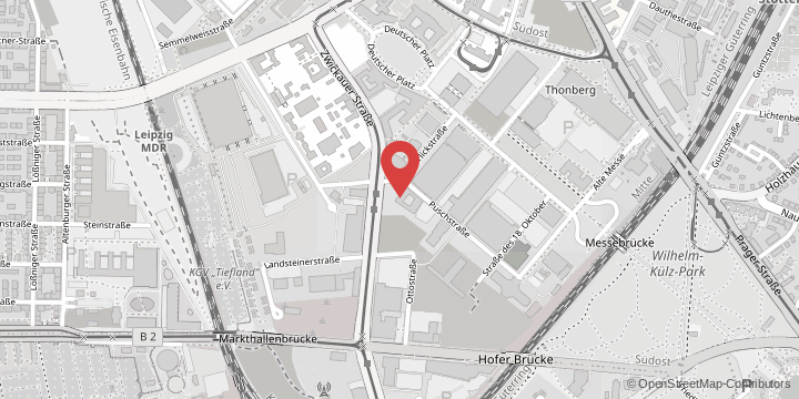 the map shows the following location: German Centre for Integrative Biodiversity Research (iDiv), Puschstraße 4, 04103 Leipzig