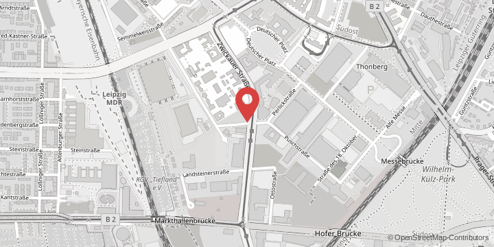 the map shows the following location: Institute of Pathology, An den Tierkliniken 33-37, 04103 Leipzig